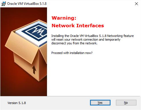 VirtualBox Installation Network Interfaces