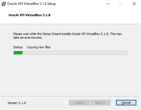 VirtualBox Installation Installing